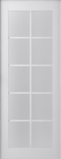 PALLADIO 10 LITE VETRO BIANCO NOBLE SLAB BELLDINNI MODERN INTERIOR DOOR - 1
