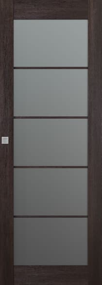 AVON 5 LITE VETRO VERALINGA OAK MAGIC BELLDINNI MODERN INTERIOR DOOR - 1