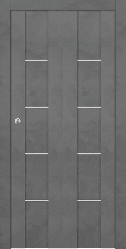 AVON 01 4H DARK URBAN DOUBLE BI-FOLD BELLDINNI MODERN INTERIOR DOOR - 1