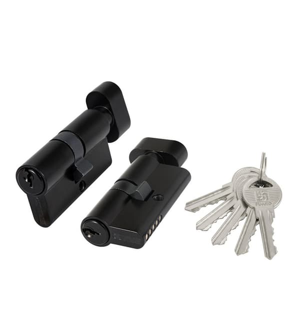 Door Cylinder Single side key Black