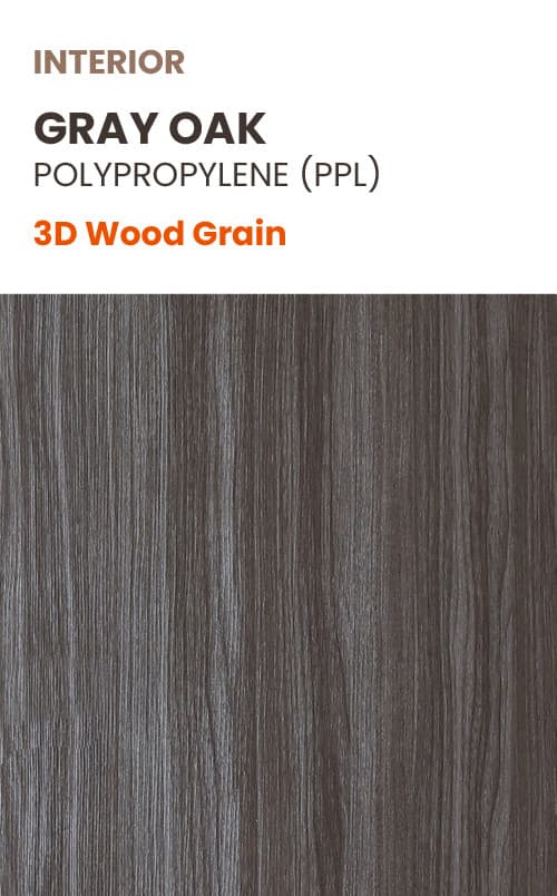 GRAY OAK POLYPROPYLENE (PPL) SAMPLE