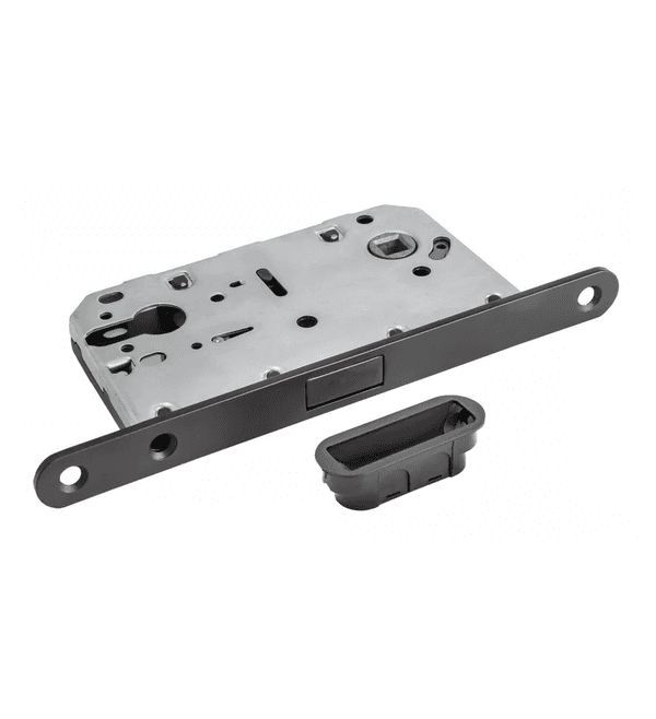 Keyed magnetic door lock black