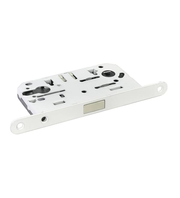 Keyed magnetic door lock white