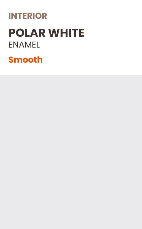 POLAR WHITE ENAMEL SAMPLE
