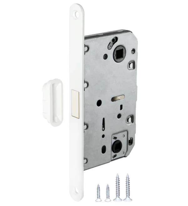 Privacy magnetic door lock White