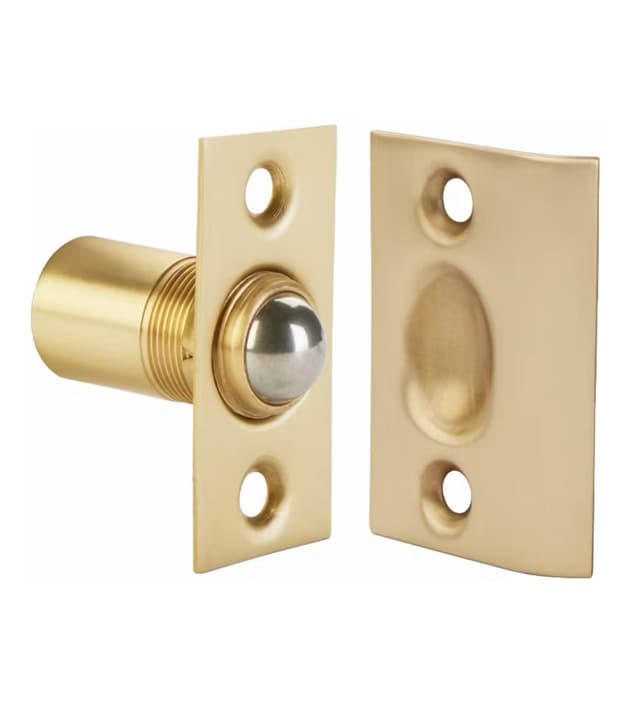 Ball & Catch Solid Brass - 8802 US4 Satin Brass Finish