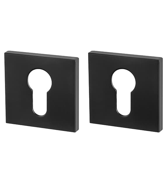 DOOR COVER PLATE KEYED BLACK