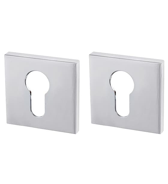 DOOR COVER PLATE KEYED CHROME