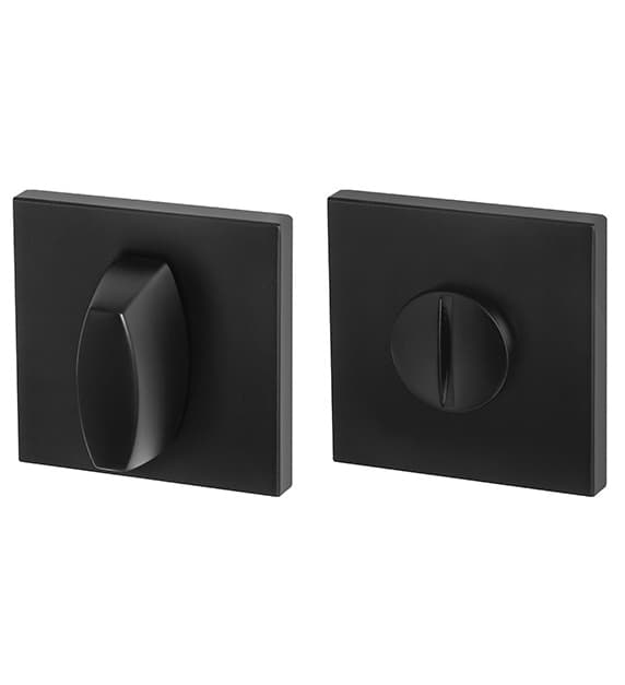 DOOR COVER PLATE PRIVACY BLACK