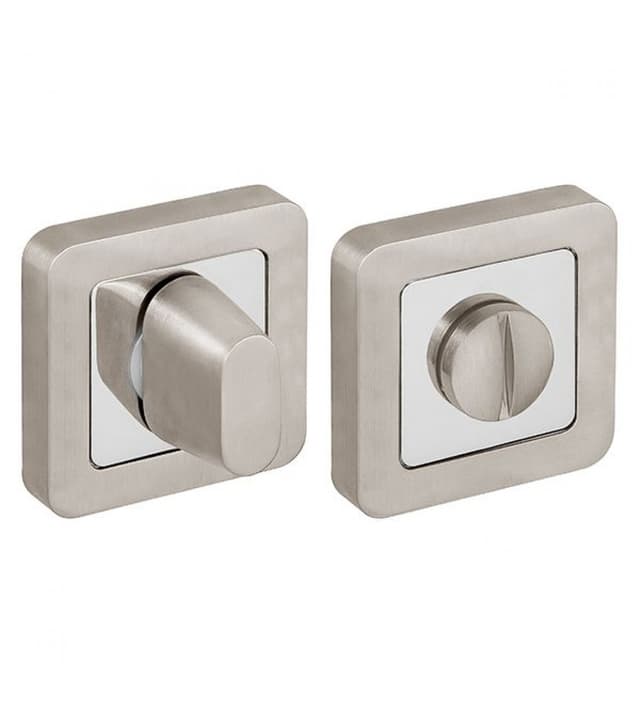 DOOR COVER PLATE PRIVACY SATIN NICKEL/CHROME