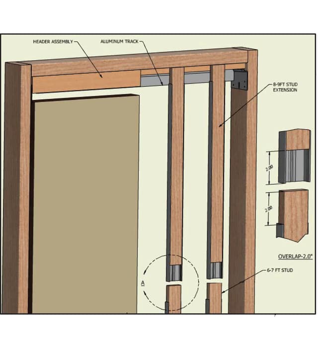 DOOR EXTENSION KIT SLAL-PD UP TO 9'