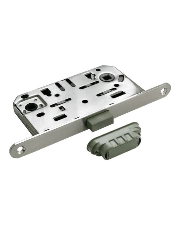 Door Lock Trendy Satin Nickel Passage/Privacy