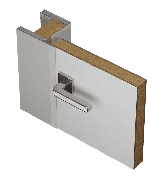 STEEL SINGLE KIT INVISIBLE REVERSE TYPE 3/55 (QUARTER 46) RHI/LHO 18" X 96"