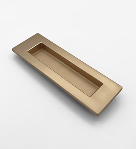 Flush pull rectangular passage | Gold