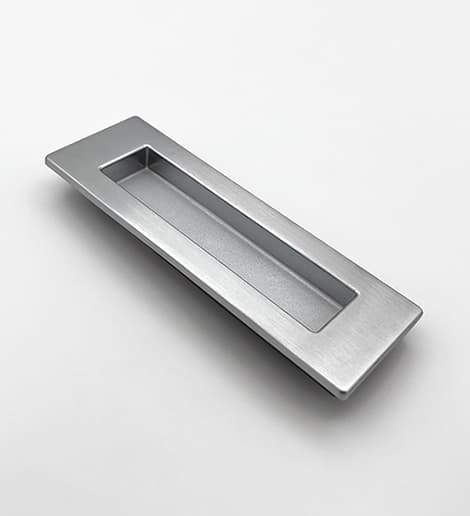 Flush pull rectangular passage | Silver